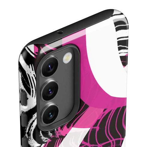 Pink and White Hipster Galaxy S23 Plus Pro Case