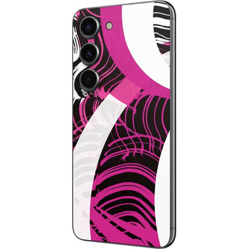 Pink and White Hipster Galaxy S23 Skin