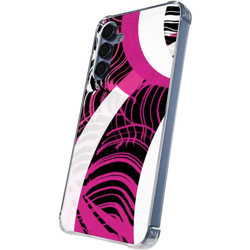 Pink and White Hipster Galaxy S24 Clear Case