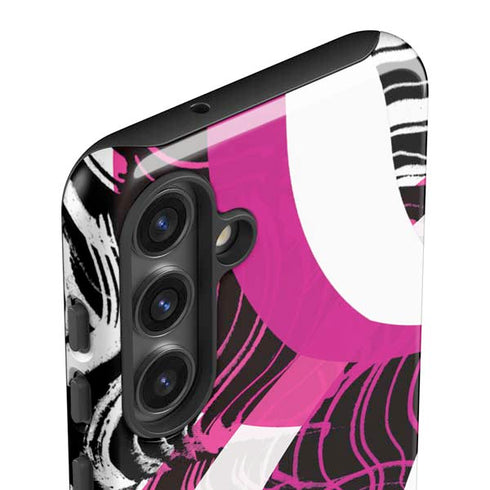 Pink and White Hipster Galaxy S24 Impact Case