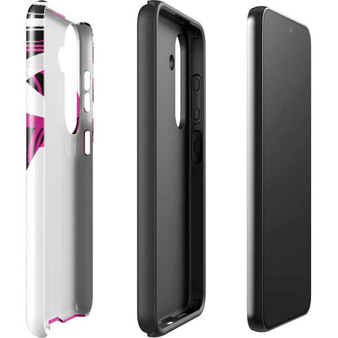 Pink and White Hipster Galaxy S24 Impact Case