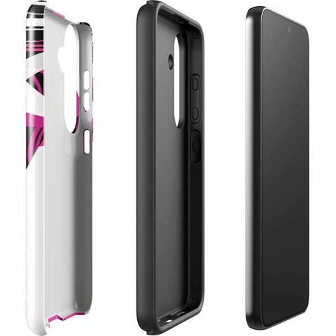 Pink and White Hipster Galaxy S24 Plus Impact Case