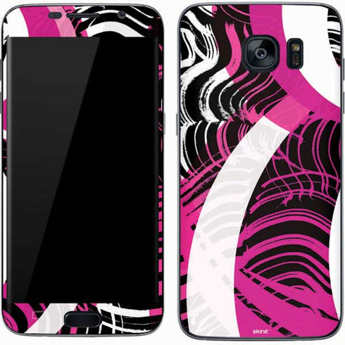 Pink and White Hipster Galaxy S7 Skin