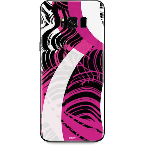 Pink and White Hipster Galaxy S8 Skin
