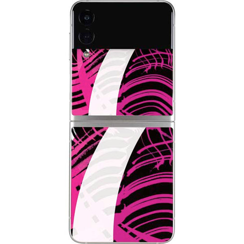 Pink and White Hipster Galaxy Z Flip3 5G Skin