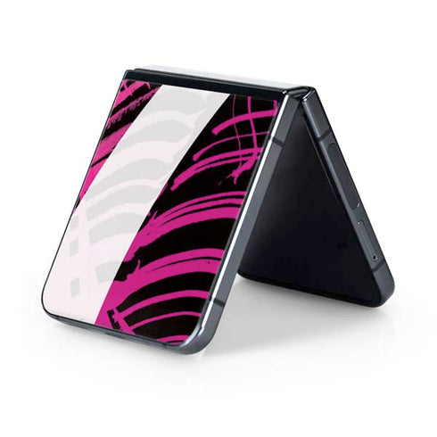 Pink and White Hipster Galaxy Z Flip5 5G Skin