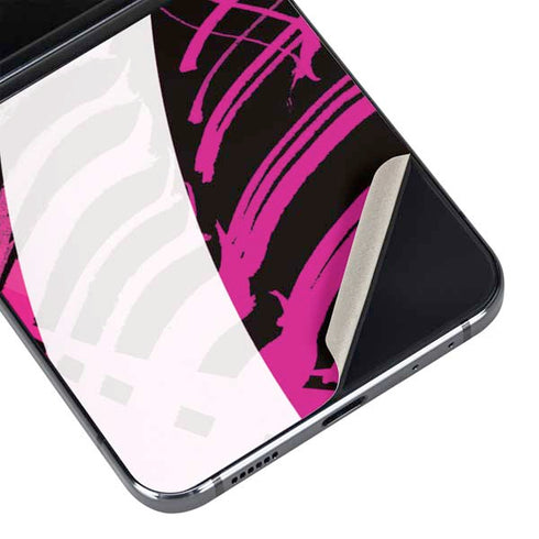 Pink and White Hipster Galaxy Z Flip5 5G Skin