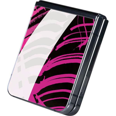Pink and White Hipster Galaxy Z Flip5 5G Skin