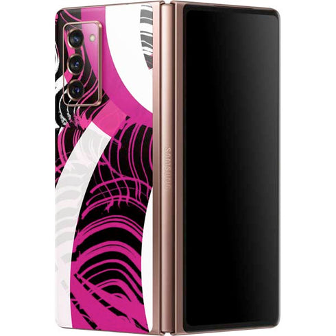 Pink and White Hipster Galaxy Z Fold2 5G Skin