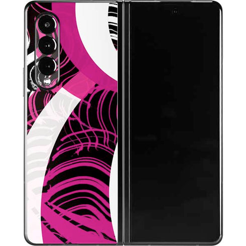 Pink and White Hipster Galaxy Z Fold3 5G Skin
