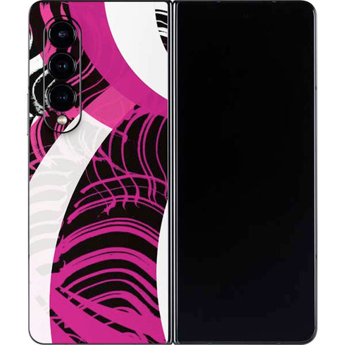 Pink and White Hipster Galaxy Z Fold4 5G Skin