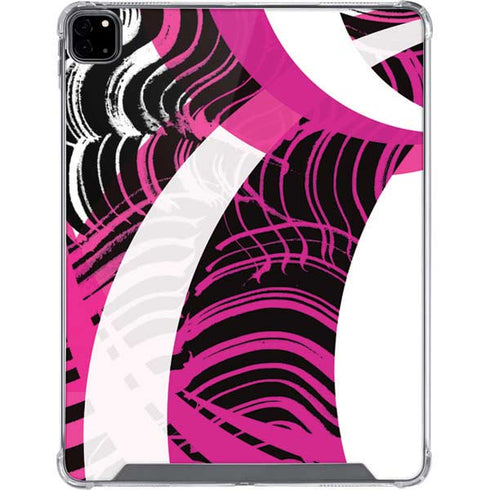 Pink and White Hipster iPad Pro 12.9in (2020) Clear Case