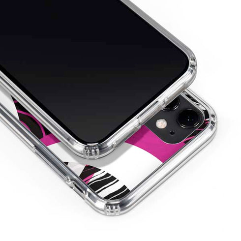 Pink and White Hipster iPhone 11 Clear Case