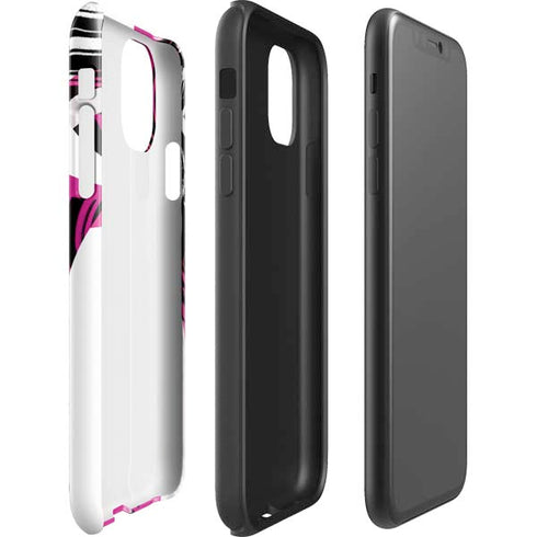 Pink and White Hipster iPhone 11 Impact Case