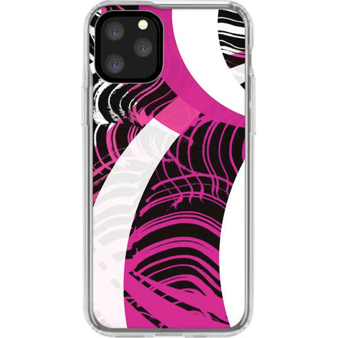 Pink and White Hipster iPhone 11 Pro Clear Case