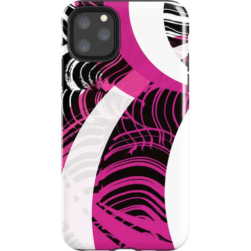 Pink and White Hipster iPhone 11 Pro Max Impact Case