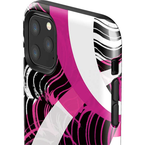 Pink and White Hipster iPhone 11 Pro Max Impact Case