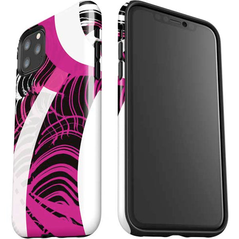 Pink and White Hipster iPhone 11 Pro Max Impact Case