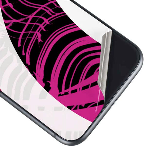 Pink and White Hipster iPhone 11 Skin