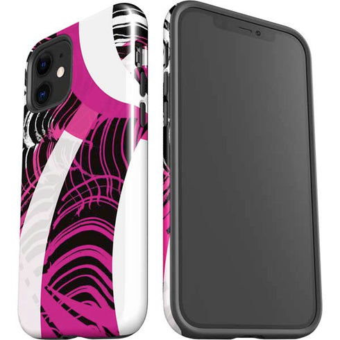 Pink and White Hipster iPhone 12 Mini Impact Case