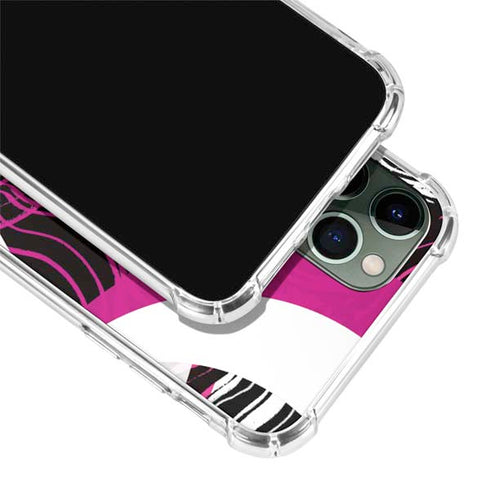 Pink and White Hipster iPhone 12 Pro Clear Case