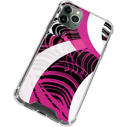 Pink and White Hipster iPhone 12 Pro Clear Case