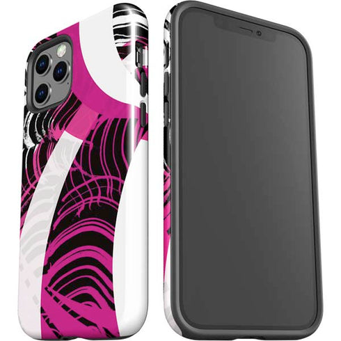 Pink and White Hipster iPhone 12 Pro Max Impact Case