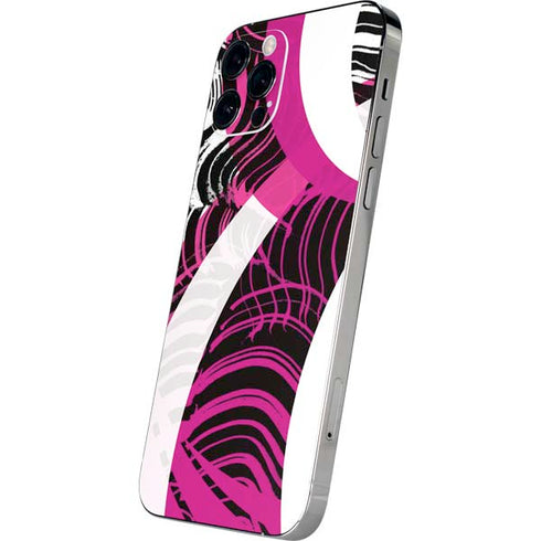 Pink and White Hipster iPhone 12 Pro Skin