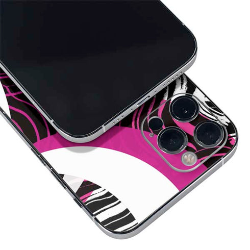 Pink and White Hipster iPhone 12 Pro Skin