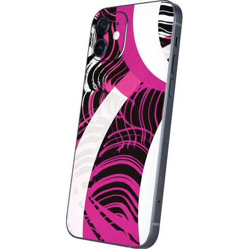 Pink and White Hipster iPhone 12 Skin