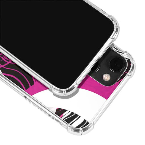 Pink and White Hipster iPhone 13 Clear Case