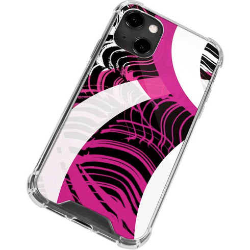 Pink and White Hipster iPhone 13 Clear Case