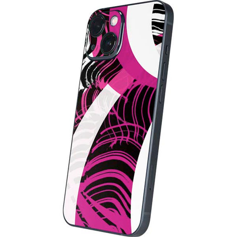 Pink and White Hipster iPhone 13 Mini Skin