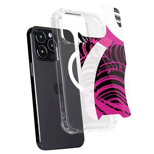 Pink and White Hipster iPhone 13 Pro Max MagSafe Case
