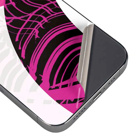 Pink and White Hipster iPhone 13 Pro Max Skin