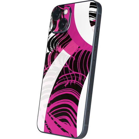 Pink and White Hipster iPhone 13 Skin