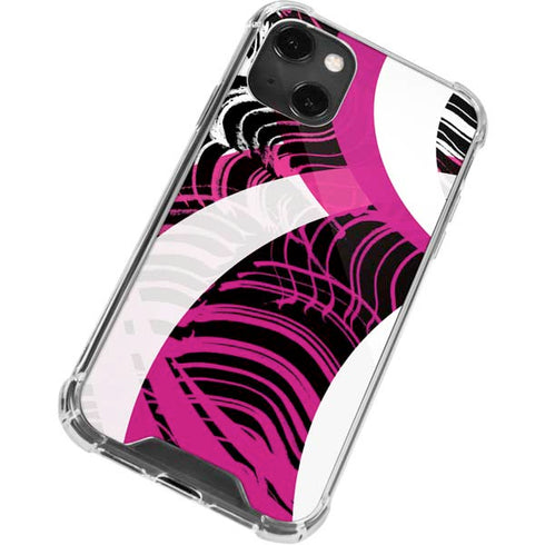 Pink and White Hipster iPhone 14 Plus Clear Case
