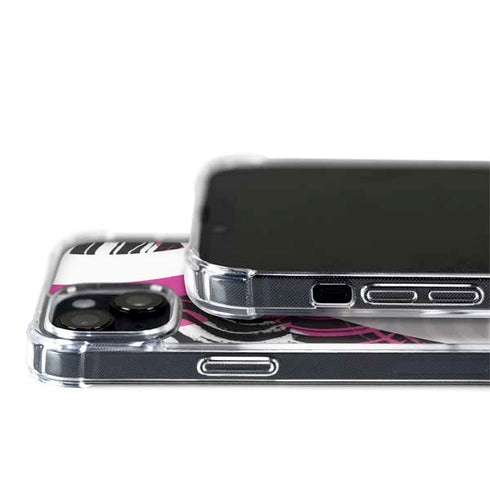 Pink and White Hipster iPhone 15 Plus MagSafe Case