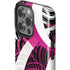 Pink and White Hipster iPhone 15 Pro Impact Case