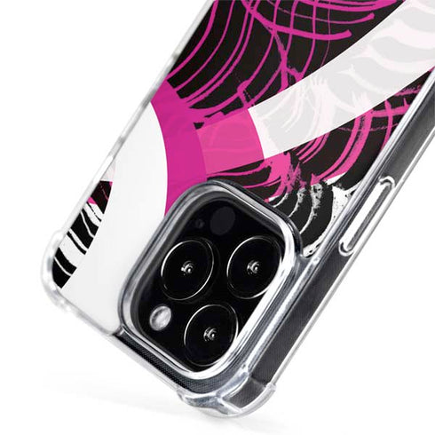 Pink and White Hipster iPhone 15 Pro Max MagSafe Case