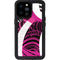 Pink and White Hipster iPhone 14 Pro Max Waterproof Case