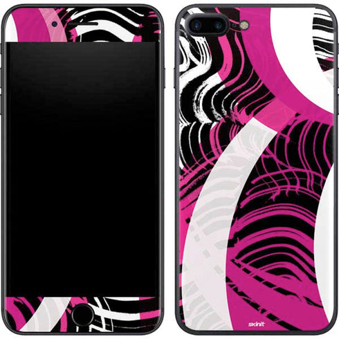 Pink and White Hipster iPhone 8 Plus Skin