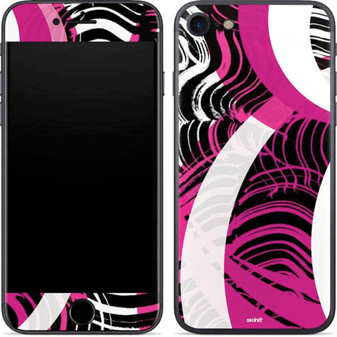 Pink and White Hipster iPhone 8 Skin