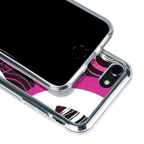 Pink and White Hipster iPhone SE (2nd & 3rd Gen) Clear Case