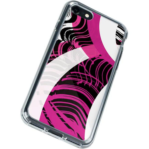 Pink and White Hipster iPhone SE (2nd & 3rd Gen) Clear Case