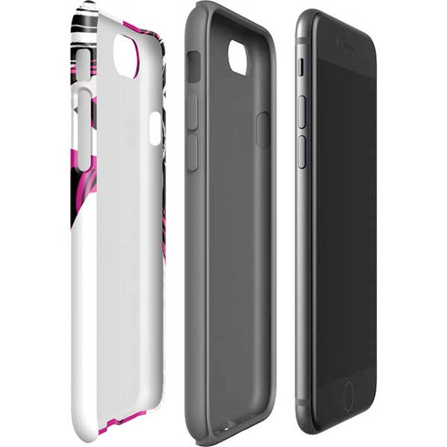 Pink and White Hipster iPhone SE (2nd & 3rd Gen) Pro Case