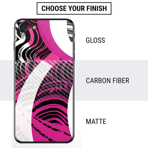 Pink and White Hipster iPhone SE (2nd & 3rd Gen) Skin