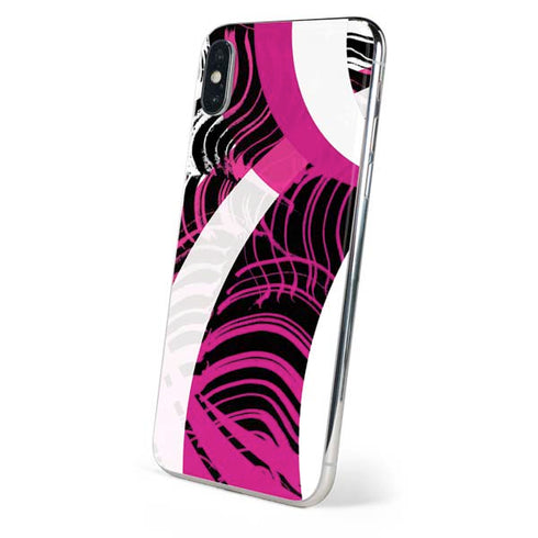 Pink and White Hipster iPhone X Skin