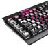 Pink and White Hipster K95 RGB PLATINUM Mechanical Gaming Keyboard Skin
