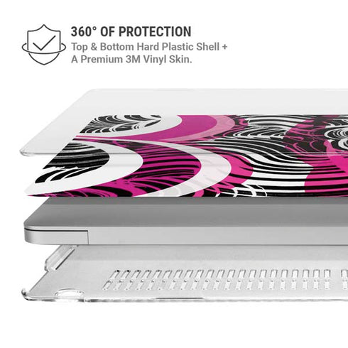 Pink and White Hipster MacBook Air 13in M1 (2021) Case plus Skin
